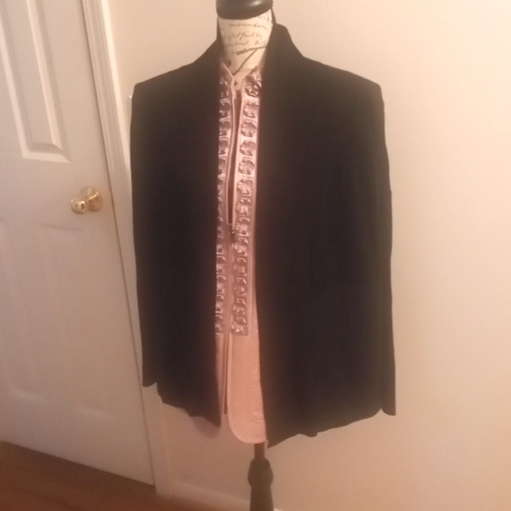 89th & Madison LG LONG SWEATER Black